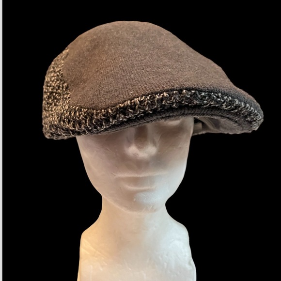 Vintage Kango Kangol Sz Large Wool Gray Tweed Cap Designer Men’s Hat Blise - Picture 4 of 8